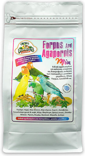 Evia Parrots Forpus and Agapornis Mix Birds Food for Budgerigars 10kg