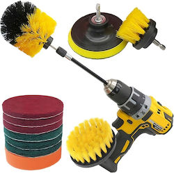 Cleaning Brushes Pads Drill 12 Pieces