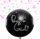 Balon Latex Negru 13buc Fată