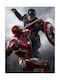 Poster Iron Man Vs Captain America Mv031 21cm X 30cm