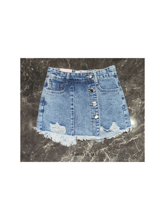 Kids Denim Skirt Blue