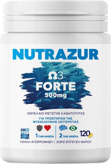 Rener Nutrazur Ω3 Forte Ιχθυέλαιο 500mg 120 κάψουλες