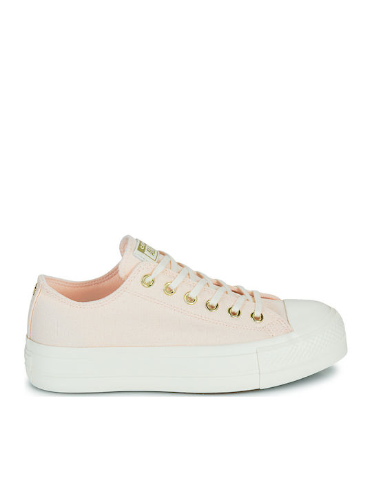 Converse Lift Platform Γυναικεία Sneakers Χρυσά A12584C