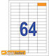 Sticki Selbstklebende A4-Etiketten 48.5x16.9mm