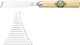Kirschen Wood Carving Chisel Straight Blade Beveled Edge 4mm 3102004