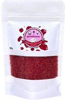 Red Crystal Sugar 80g E171 Free Sprinklicious