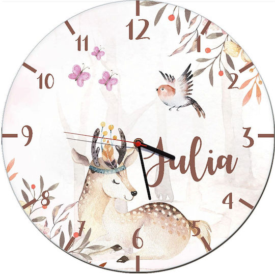 Kids Wall Clock Glade Boho Decoration Kids Room Clock