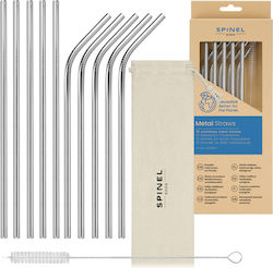 Spinelsoda Silver Metal Straws 10 Pieces Spinelsoda Silver Metal Straws 10 Pieces