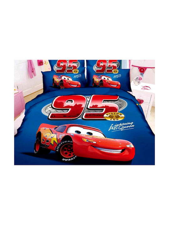Παιδικό Πάπλωμα Μονό Disney Mqqueen Μπλε 150x220εκ. Παιδικό Πάπλωμα Μονό Disney Mqqueen Μπλε 150x220εκ.