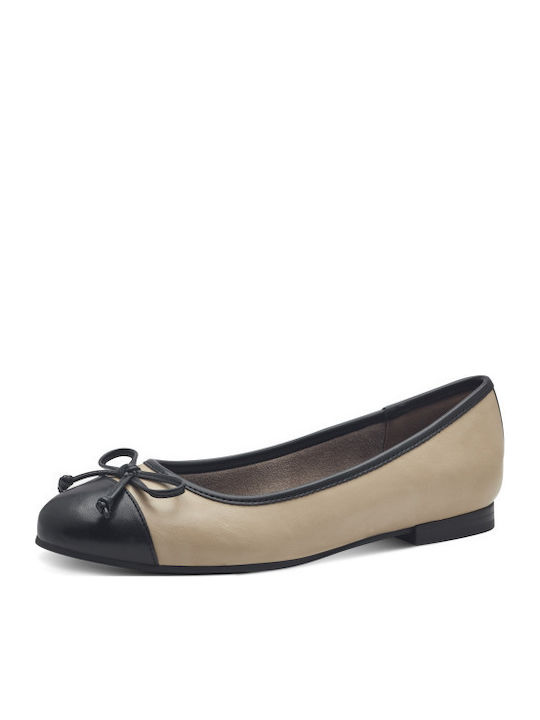 Damen Ballerinas in Beige Farbe