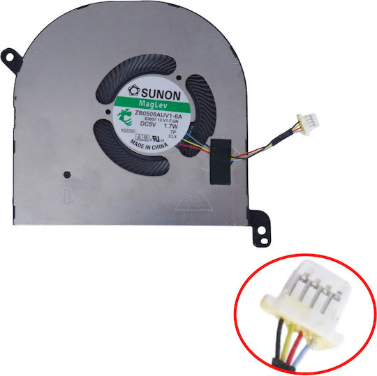 Laptop CPU Cooling Fan Dell XPS 15 9500 9510 9520 9530 Precision 5550 5560 5570 09RK6 009RK6 FK50V 0FK50V DC2800OSSL DC28000SSL DC28000U1SL 4pin Code 81347