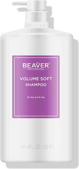 Beaver Volume Soft Sampon de Păr Reconstrucție/Hrană & Hidratare pentru Deteriorat Păr 3000ml