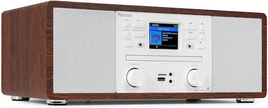 Audizio Ηχοσύστημα 2.0 Avola 60W με CD Player, WiFi και Bluetooth Ασημί