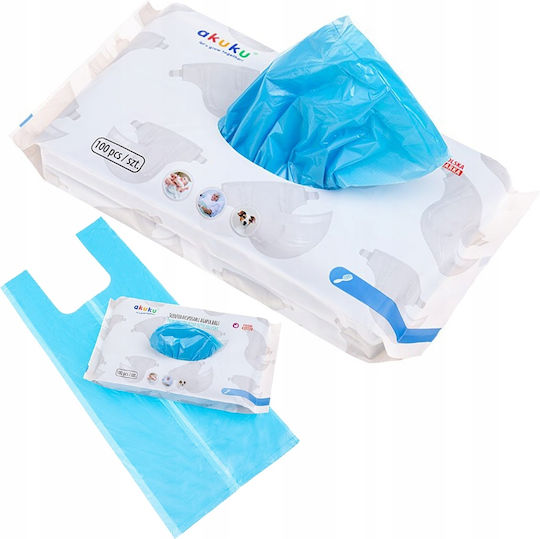 Akuku Replacement Bags for Diaper Bin White 100 Pieces