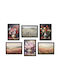 Set Vintage Decorative Art Posters Frames Unframed Printed On Photographic Paper