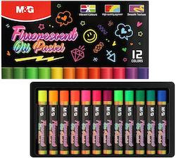 Oil Pastels M&g 14 Colors Fluo Agm900n7