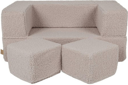 Kids Sofa Cube Grey