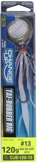 Owner Tai Rubber Artificial Bait Speed Slider, slider 100gr 13-km-silver-uv