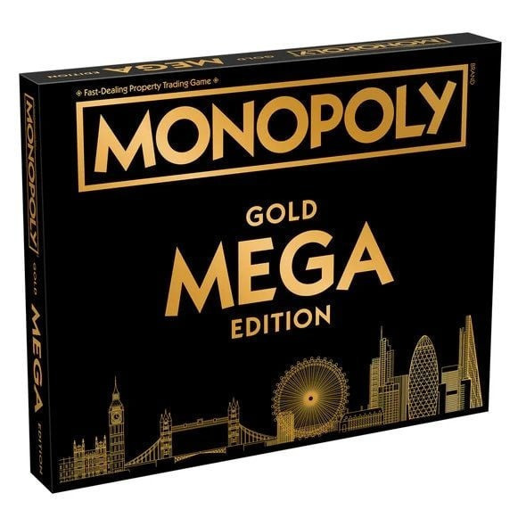 Joc de Societate Monopoly Mega Gold Edition pentru 2-8 Jucători