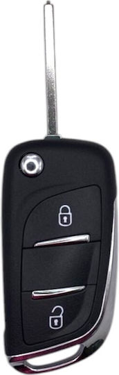 A-Lock Ключодържател за автомобил с острие Сгъваемо с 2 бутона за Цитроен