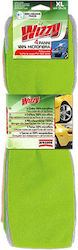 Arexons Car Microfiber Cleaning Cloths Green 38x30cm 4 Pieces