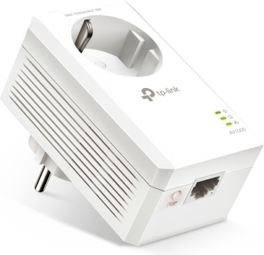 TP-LINK TL-PA7017P v4 Powerline Wired with Passthrough Socket and Gigabit Ethernet Port