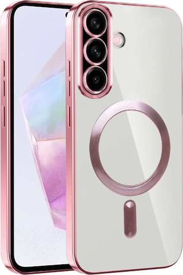 Techsuit Luxury Crystal Umschlag Rückseite Silikon Rosa (Samsung Galaxy A36 5G - Techsuit)