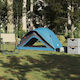 vidaXL Σκηνή Camping Igloo Μπλε για 1 Άτομο 213...