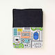 Black Towel with Video Games Design 80 X 380342 Cm 380342 Ntampoudis Ntm-380342