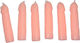 Diablo Picante 6 Fleisch Penisförmige Kerzen Produktcode D-242390