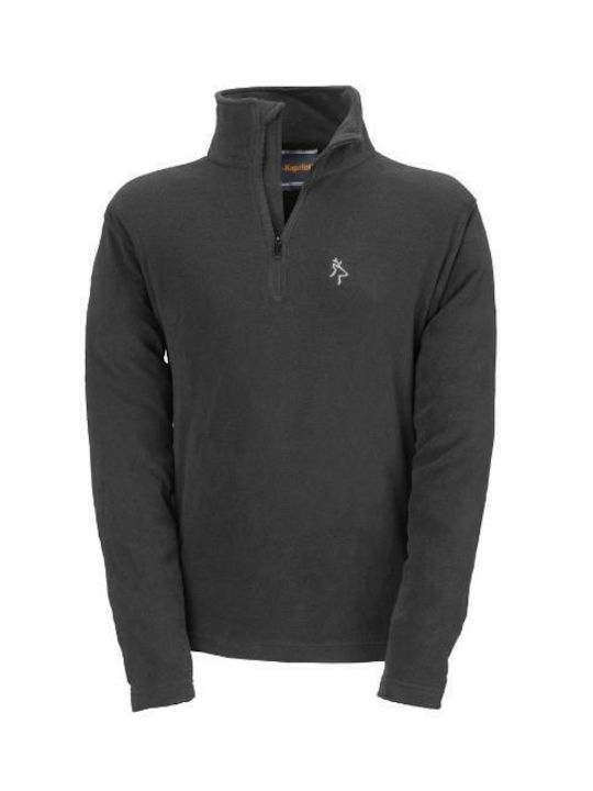 Black Fleece Shirt Wolf Soft Comfortable Multi-Purpose Garment "Half-Zip" Excellent Fit Designed for Both Work and Leisure Activities Fabric 100% Microfleece Polyester 160 G/m² 28382
