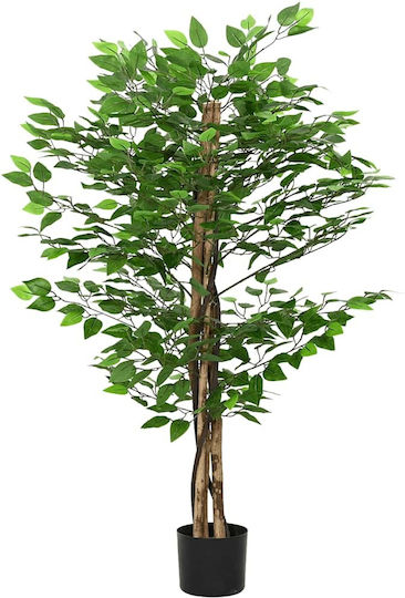 Artificial Plant in Pot Ficus Lyrata Green 120cm vidaXL