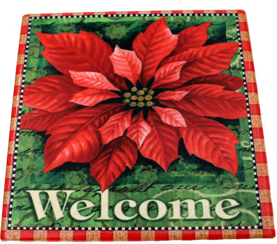 Christmas Coaster Ceramic L11xW11cm.