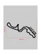 TKT Decorative Black Silhouette Made of Acrylic 20x10.4cm