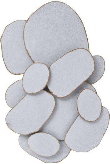 InTheBox Διακοσμητικό Τοίχου Pebbles Γκρι από Μέταλλο 63x7x62.9cm
