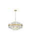 Elmark ZUMA Kronleuchter mit Kristallen Gold 003064-026058
