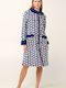 Vamp Winter Damen Vlies Robe Blue