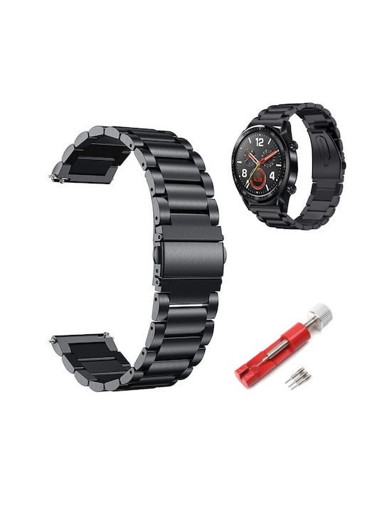 Strap Stainless Steel Black ((Galaxy Watch (46mm) Gear S3