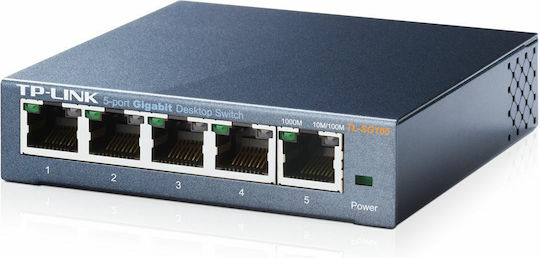 TP-LINK TL-SG105 Unmanaged L2 Switch with 5 Gigabit (1Gbps) Ethernet Ports