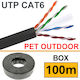 Anga U/UTP Cat.6 (Gigabit) Ethernet Network Cable Outdoor Without Terminals 100m Black