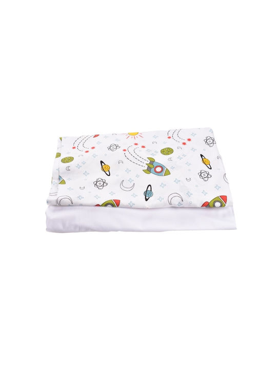Confort Family Seturi de cearșafuri pentru bebeluși Pentru Patut Bumbac cu Cauciuc Albe 60x120buc 2buc