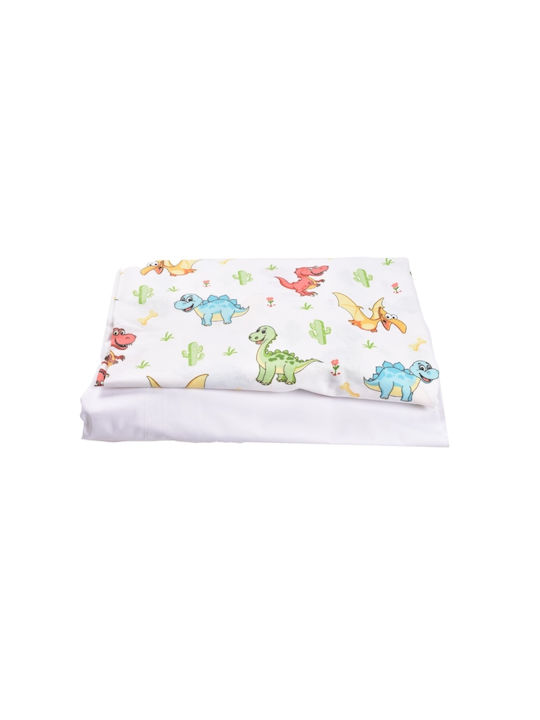 Confort Family Seturi de cearșafuri pentru bebeluși Pentru Patut Bumbac cu Cauciuc Albe 60x120buc 2buc