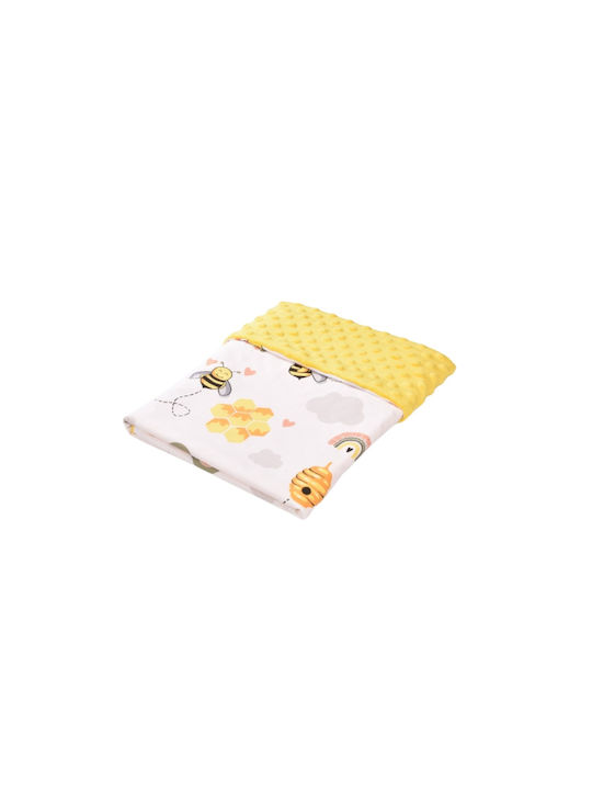 Confort Family Blanket Nursery Swaddling Blankets Cotton Yellow 80x80cm
