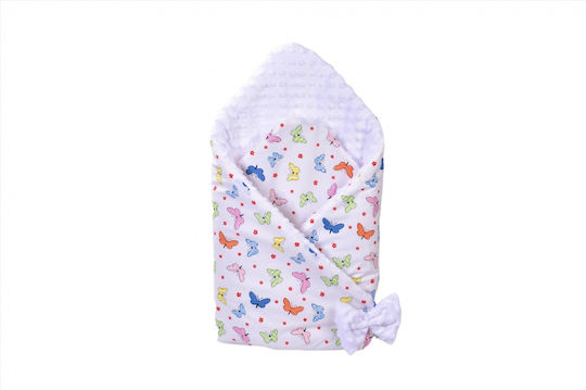 Confort Family Pătură Pepinieră Swaddling pături 100% bumbac Albă 80x80cm