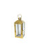 Faitakis Pack Laterne Metallisch Gold 14x14x38cm 1Stück