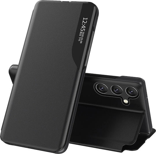 Hurtel View Back Cover Δερματίνης / Δερμάτινο Μαύρο (Galaxy A16)