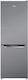 Amica Fridge-Freezer 227lt H159.3xW54xD55cm Inox FK2425.4UNTX(E)
