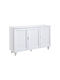Wooden Shoe Organizer White 110x33x77cm