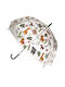 Out of the Blue Automatic Umbrella with Walking Stick Transparent
