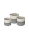 Set dekorative Körbe Weiß 20x18cm 3Stück